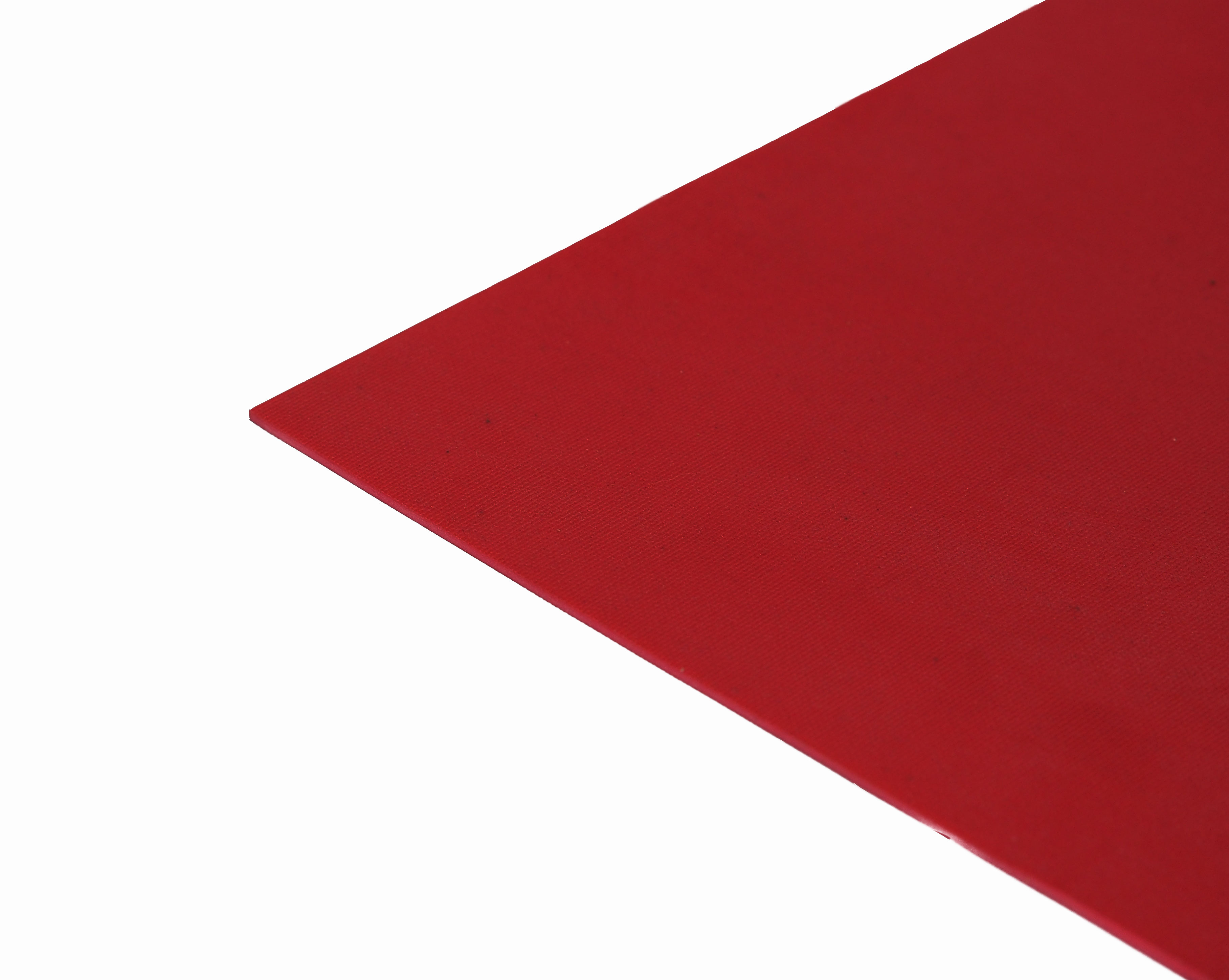 1077 Red 40° Shore Cloth Marked Abrasion Resistant Natural (NR) Rubber Sheet