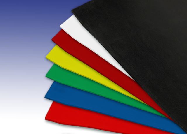 colored rubber sheets