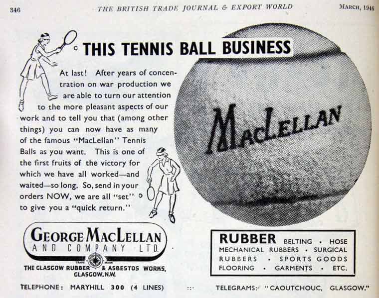 George MacLellan and the tennis ball